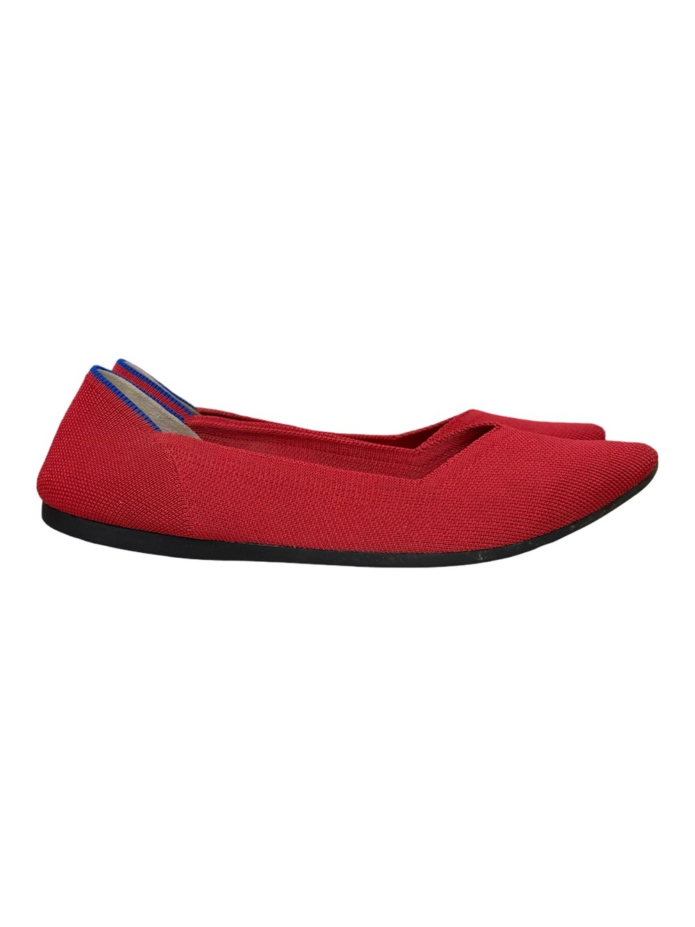 Rothy's Red Pointed Toe Slip-On Mesh Ballet Flats Size 10 - Picture 5 of 10